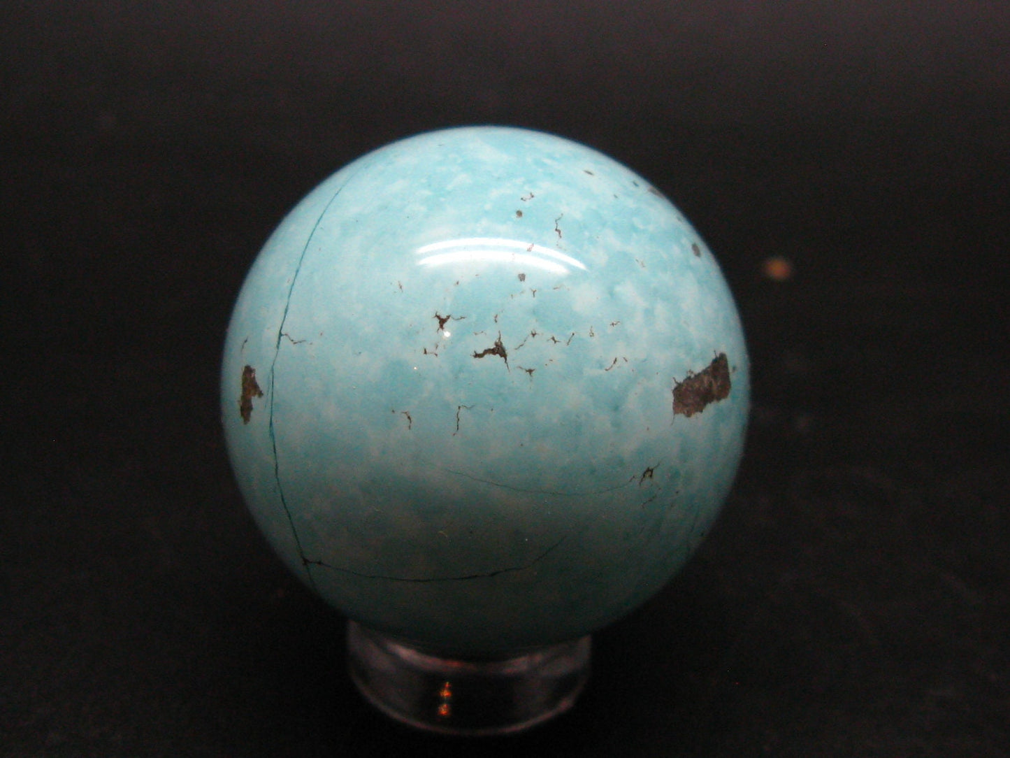 Genuine Turquoise Ball Sphere From Erdenet Mine, Mongolia - 32mm - 214 Carats