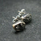 Raw Campo Del Cielo Meteorite Stud Earrings In Silver From Argentina