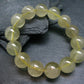 Libyan Tektite Glass Genuine Bracelet ~ 7 Inches ~ 14mm Round Beads
