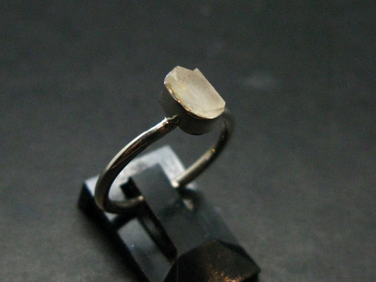 Phenakite Phenacite Crystal Silver Ring From Nigeria - Size 6 - 1.76 Grams