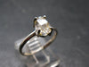Fine Clear Natural Herkimer Diamond Silver Ring From New York - Size 8 - 1.79 Grams