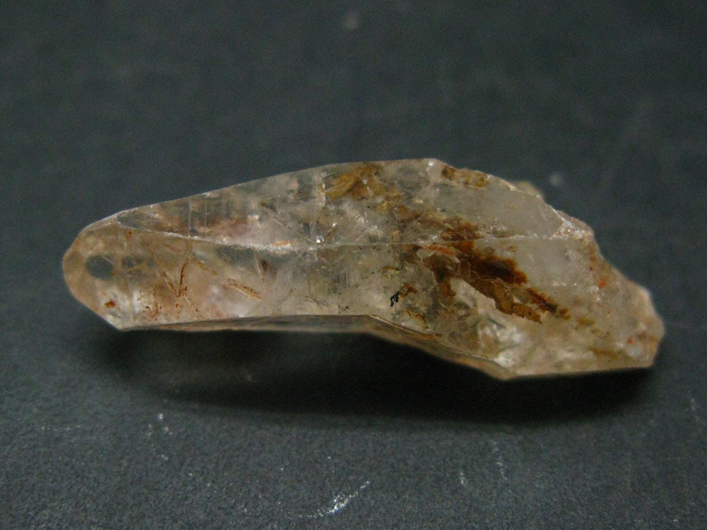 Rare Petroleum Oil In Quartz Crystal From Madagascar - 1.3" - 5.44 Grams