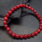 Rhodonite Gem Genuine Bracelet ~ 7 Inches ~ 6mm Round Beads