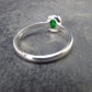 Tsavorite Green Garnet Sterling Silver Ring from Tanzania - 1.99 Grams - Size 7.25