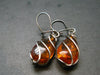 Baltic Amber Dangle 925 Silver Earrings - 3.20 Grams