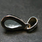 Stunning Genuine Faceted Aquamarine Gem Sterling Silver Pendant From Brazil - 0.9"