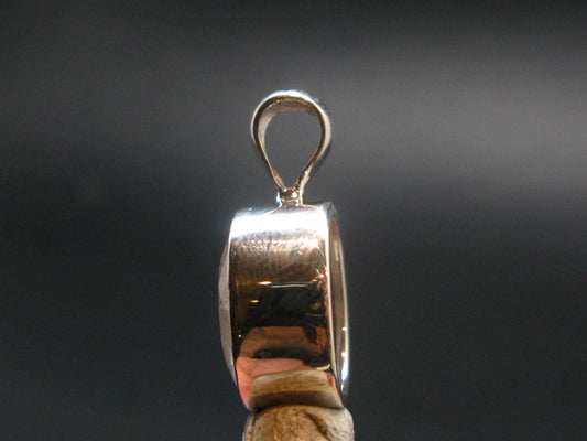 7.02 Carat Phenakite Phenacite Gem Sterling Silver Pendant from Russia - 0.8" - 3.09 Grams