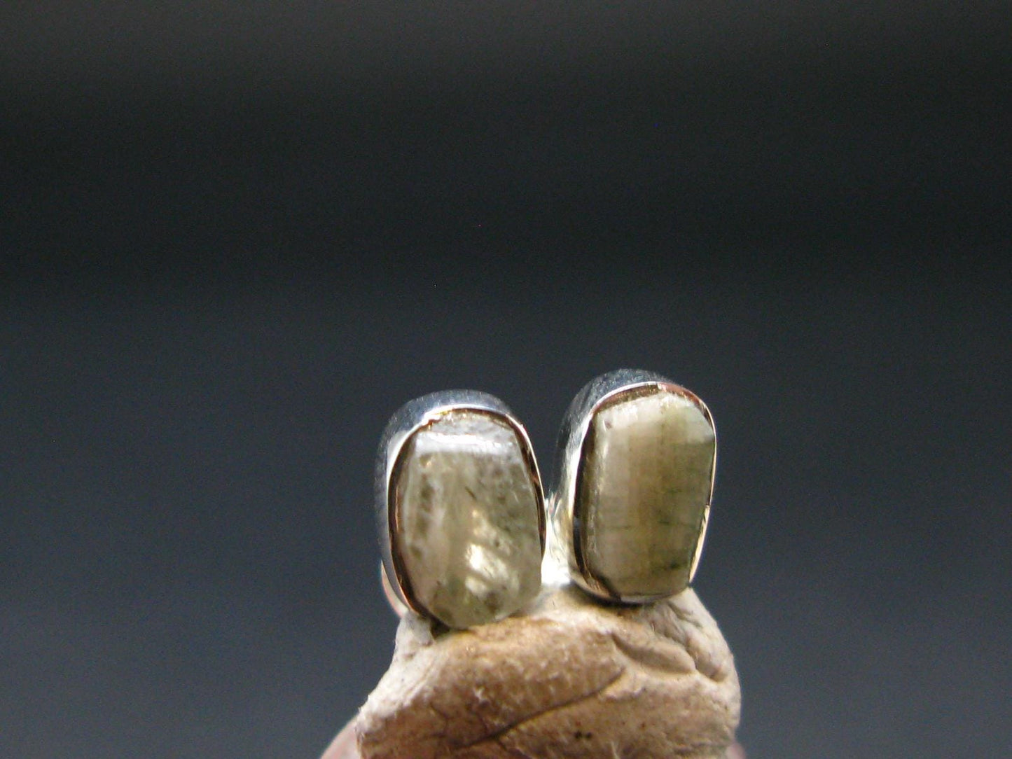 6.05 Carat Phenakite Phenacite Sterling Silver Stud Earrings from Brazil