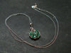 Emerald Silver Pendant W/Chain From Colombia - 3.68 Grams Total