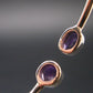 Natural Faceted Amethyst Bracelet 925 Sterling Silver - 7.5" - 4.0 Grams