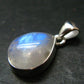 Natural Glow From Inside Moonstone 925 Silver Pendant - 1.0" - 3.63 Grams