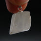 Clear Petalite Crystal Silver Pendant from Brazil - 1.0" - 3.74 Grams
