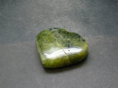 Unusual Green Prehnite Prenite Heart from Australia - 2.4"