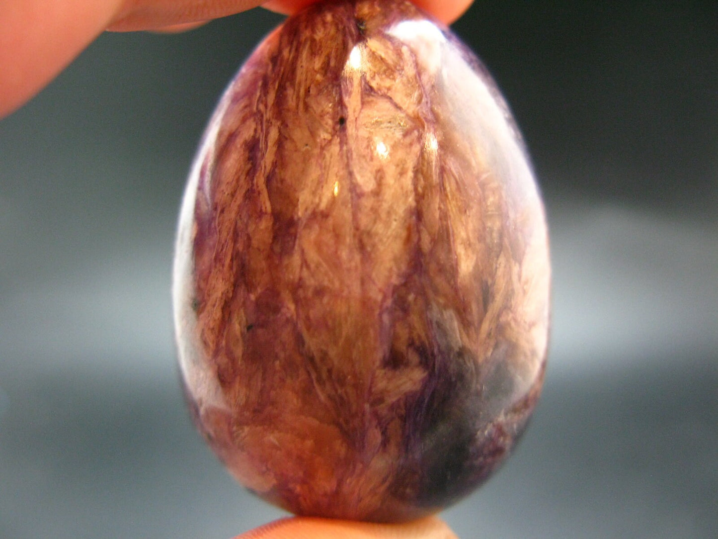 Nice Charoite Egg from Russia - 79.26 Grams - 1.9"
