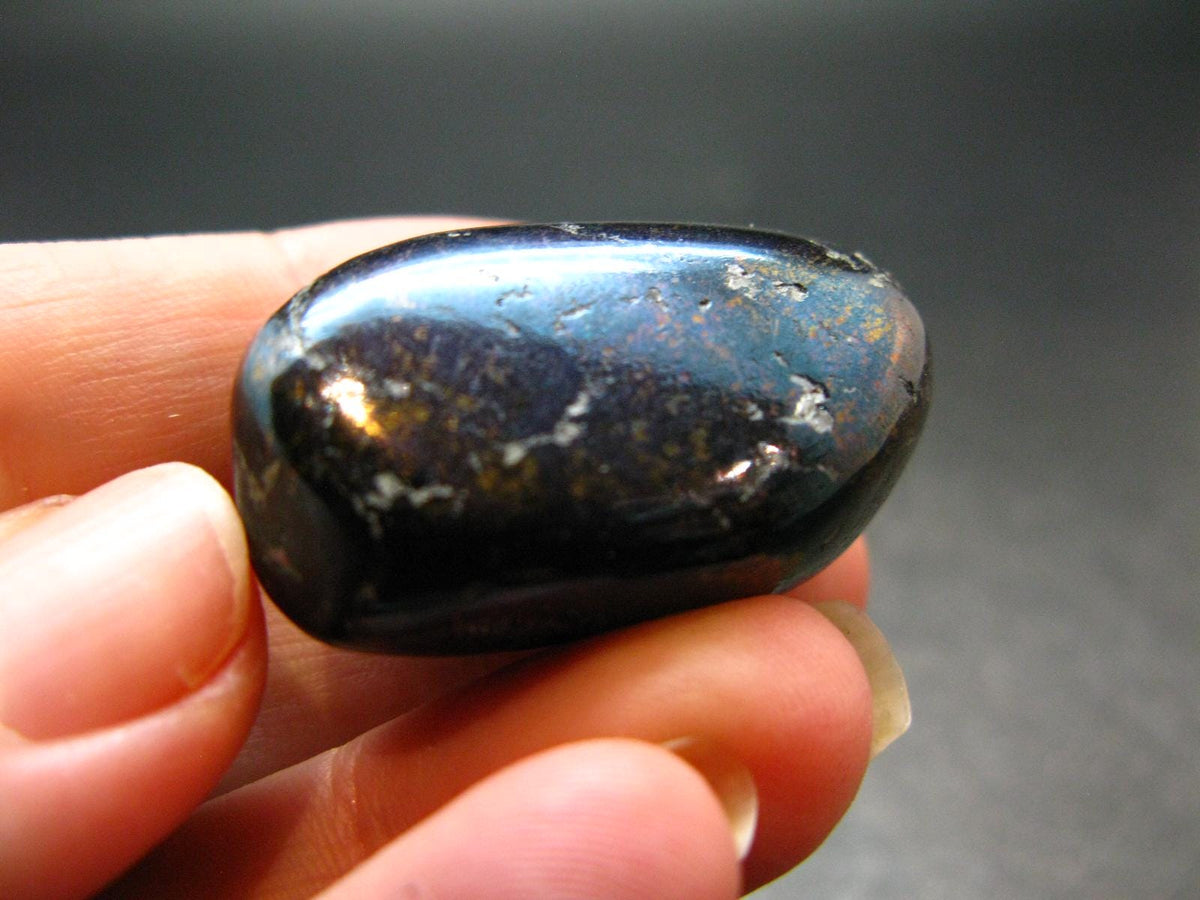 Covelite Covellite Tumbled Stone From Peru - 1.3" - 30.38 Grams