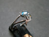 Natural Facetted Blue Topaz Crystal Ring - 1.88 Grams - Size adjustable