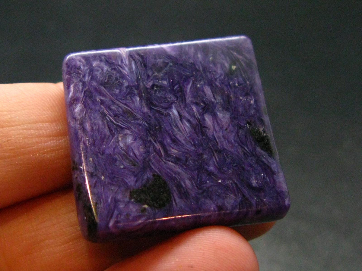 Large Nice Charoite Tumbled Stone from Russia - 10.12 Grams - 1.1"