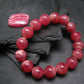 Rhodochrosite Genuine Bracelet ~ 7 Inches ~ 12mm Round Beads