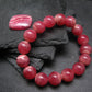 Rhodochrosite Genuine Bracelet ~ 7 Inches ~ 12mm Round Beads