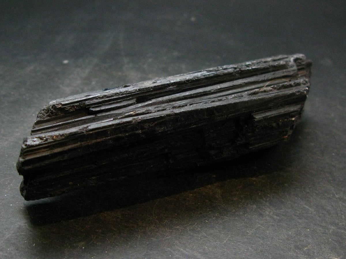 Fine Black Tourmaline Schorl Crystal From Brazil -4.6"