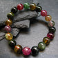 AAA Grade Gem Watermelon Bicolor Tourmaline Genuine Bracelet ~ 7 Inches ~ 10mm Round Beads