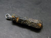 Aegirine Crystal Silver Pendant From Malawi - 1.4" - 3.25 Grams