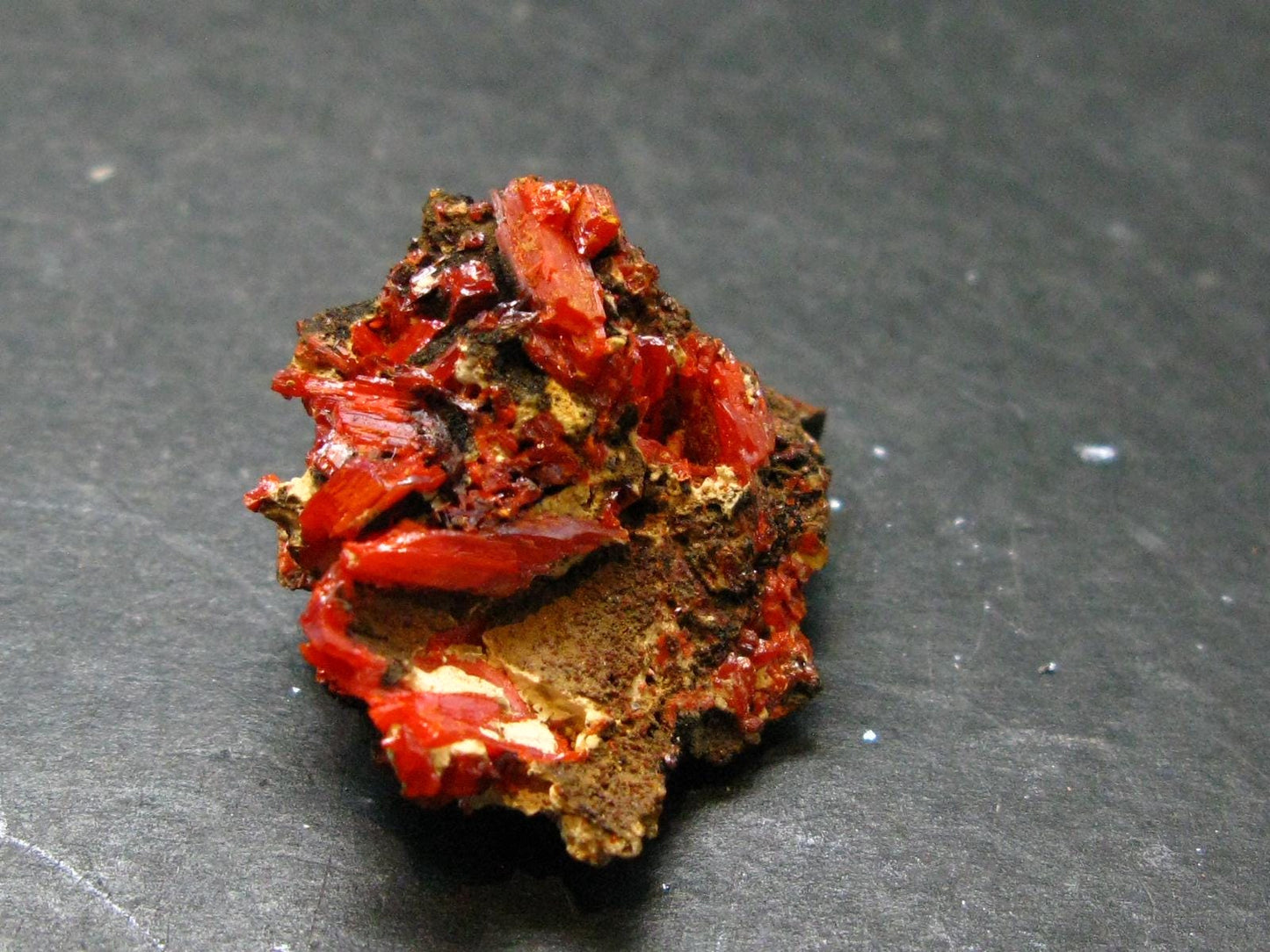 Rare Orange Crocoite Cluster From Australia - 1.1"- 13.35 Grams