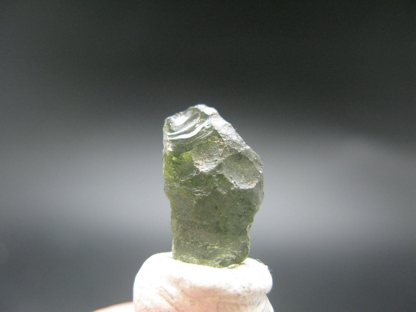 Moldavite Tektite Raw Piece from Czech Republic - 0.6" - 3.95 Carats - 0.79 Grams