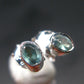 Alexandrite Gem Silver Stud Earrings From Russia - 0.77 Grams