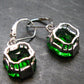 Helenite Gaia Stone Gem Sterling Silver Earrings From Washington - 7.10 Carats