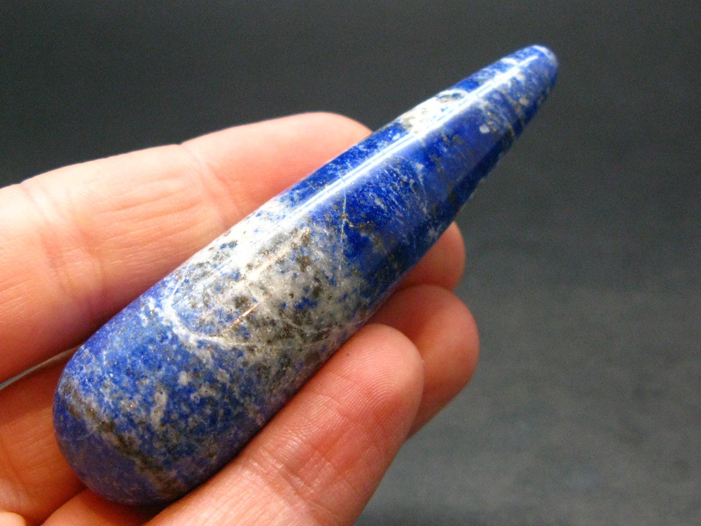 Lapis Lazuli Lazurite Wand From Afghanistan - 2.7"