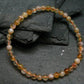 Citrine Genuine Bracelet ~ 7 Inches ~ 4mm Round Beads