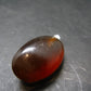 Rare Blue Amber Tumbled Fluorescent Silver Pendant From Indonesia - 1.4" - 4.37 Grams