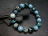 Blue Opal Genuine Bracelet ~ 7 Inches ~ 12mm Round Beads