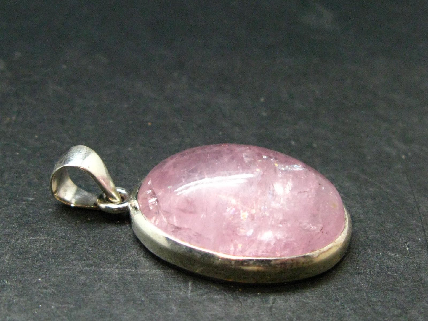 Pink Morganite Silver Pendant From Brazil - 1.5" - 9.71 Grams