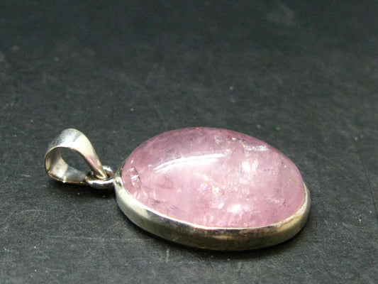 Pink Morganite Silver Pendant From Brazil - 1.5" - 9.71 Grams