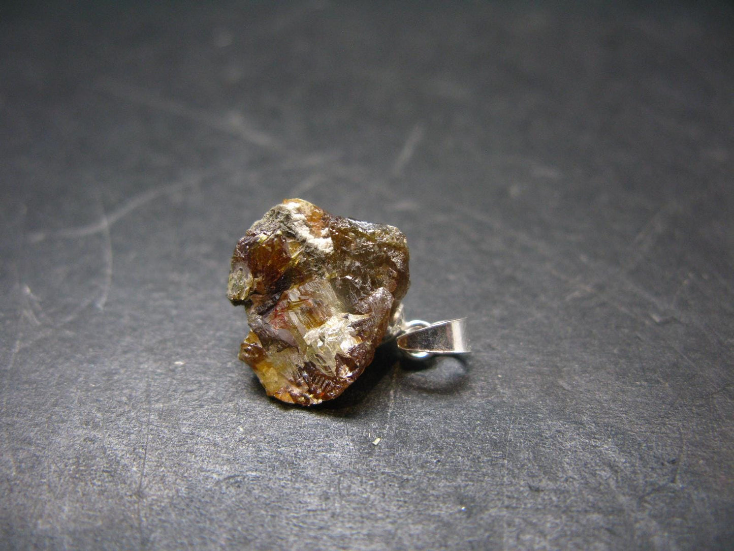 Sphalerite 925 Silver Pendant from Spain - 0.6" - 2.22 Grams