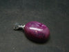 Star Ruby Sterling Silver Pendant - 0.9" - 3.75 Grams