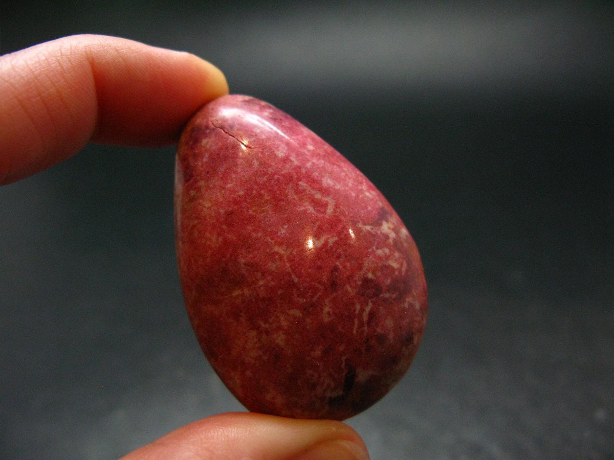 Rare Red Thulite Piece From Norway - 1.9" - 54.20 Grams