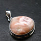 Natrolite Silver Plated Pendant Necklace From Indonesia - 1.1" - 3.72 Grams
