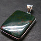Bloodstone Silver Plated Pendant From India - 1.6" - 8.80 Grams