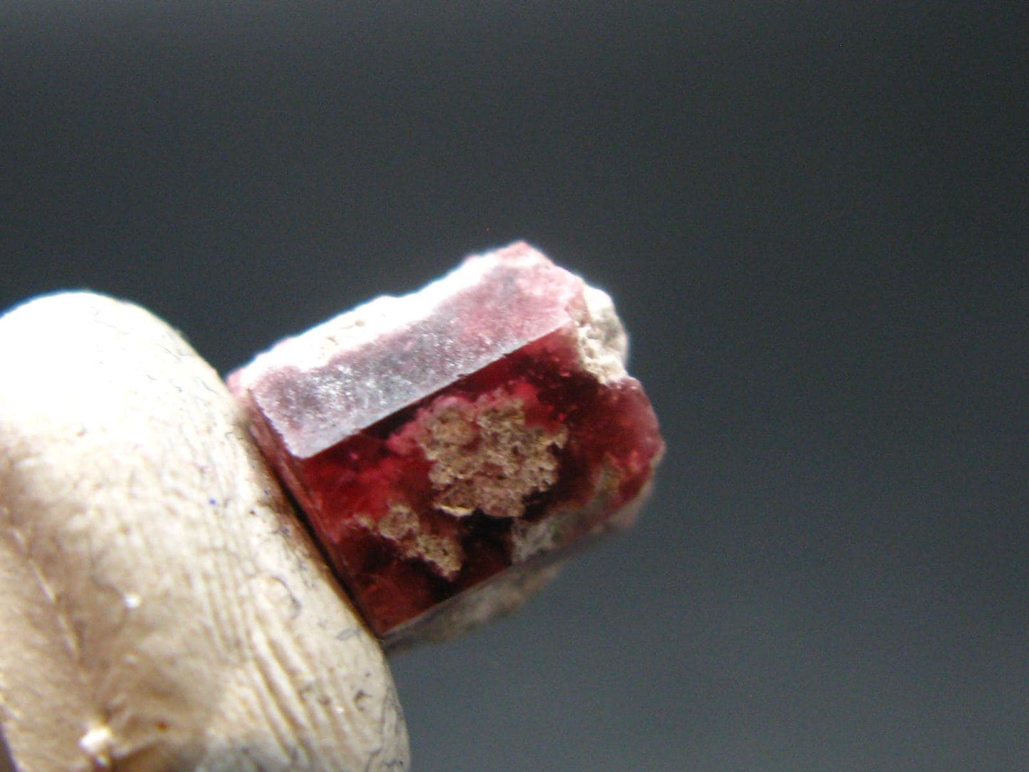 Nice Rare Gem Bixbite Red Emerald Beryl DT Crystal From Utah USA - 3.35 Carats
