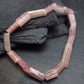 Pink Tourmaline Genuine Bracelet ~ 7 Inches ~ 12mm Crystal Beads