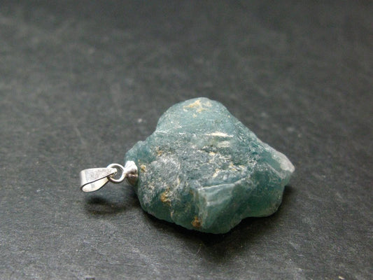 Grandidierite Silver Pendant From Madagascar - 1.2" - 6.14 Grams