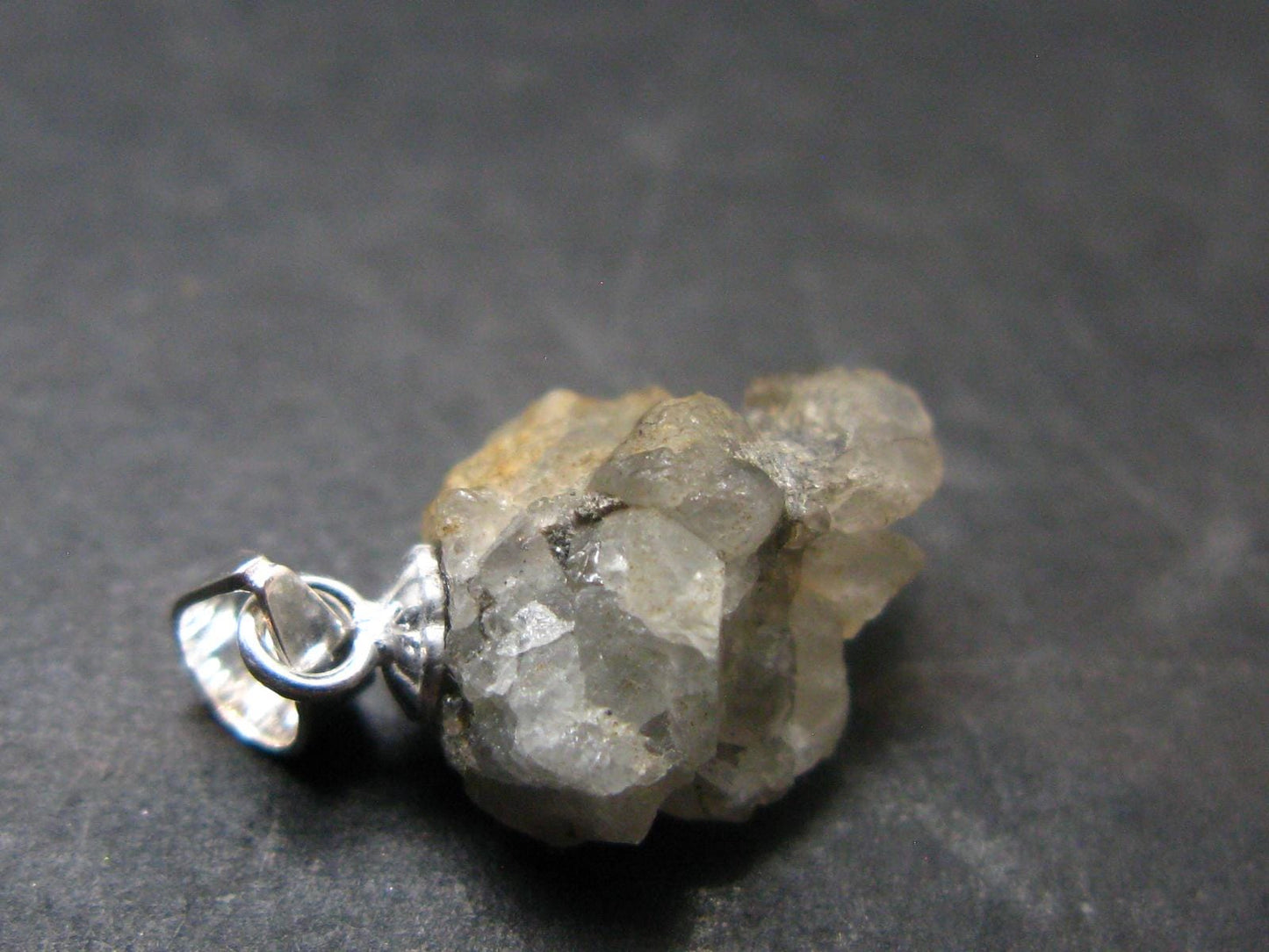 Phenakite Phenacite Crystal Silver Pendant from Russia - 0.7" - 1.18 Grams