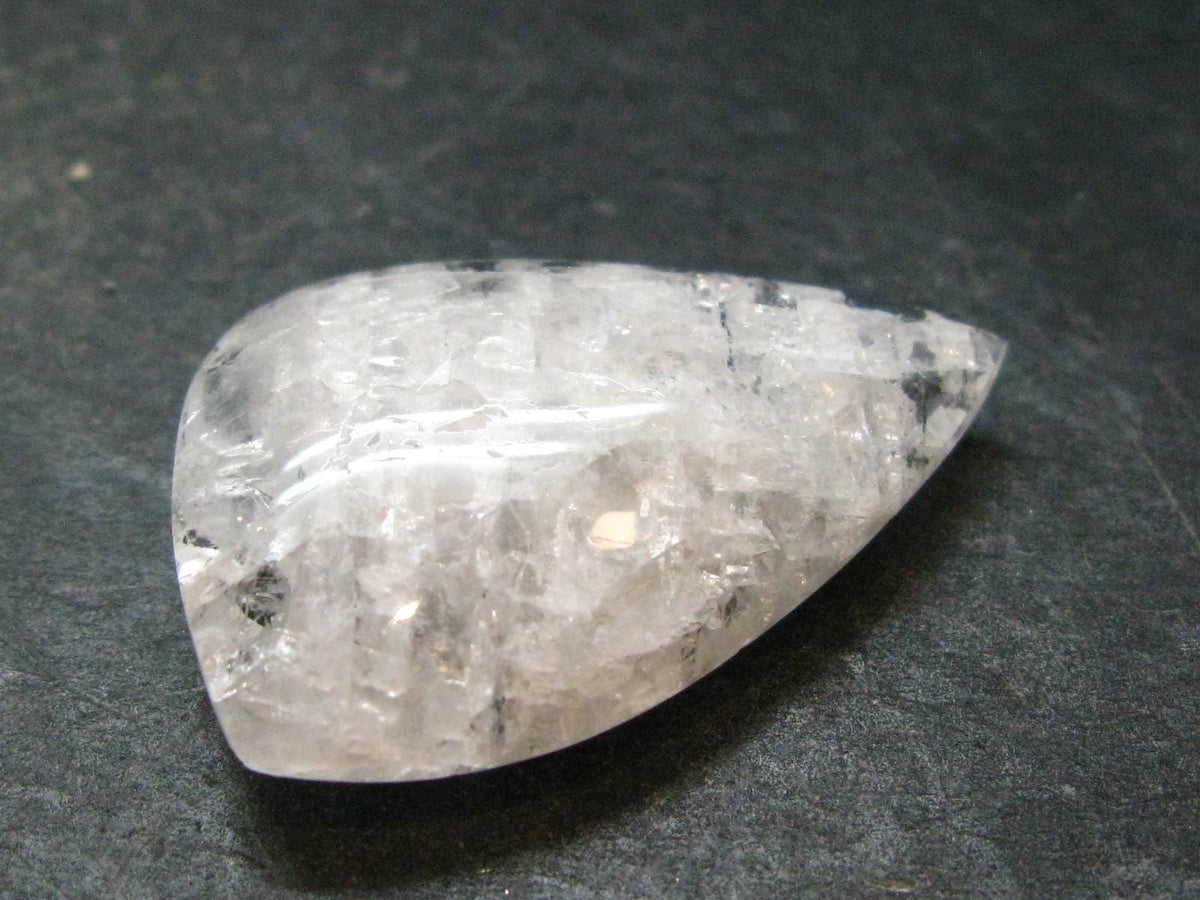 Large Clear Tumbled Petalite Stone from Brazil - 6.76 Grams - 1.3"