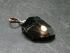 Black Tourmaline Schorl Silver Pendant From Brazil - 1.4" - 6.0 Grams