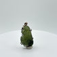 Raw Moldavite Sterling Silver Pendant – Natural Shape - 5.08 Grams
