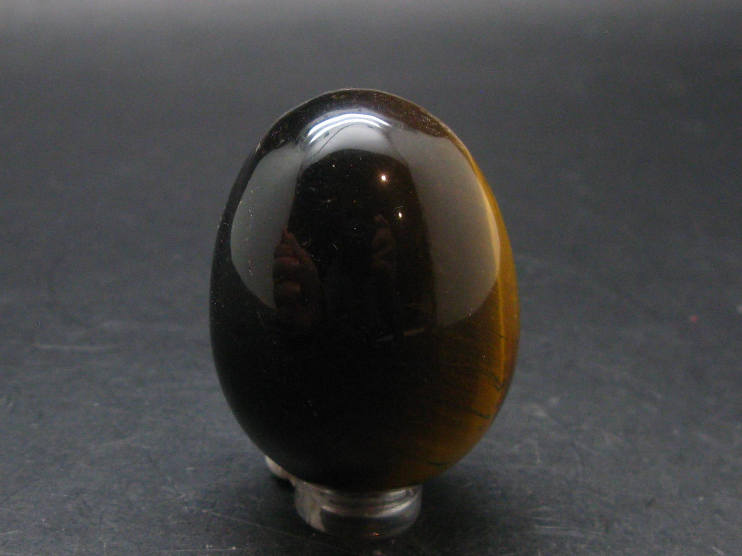 Golden Tiger Eye Egg From South Africa - 1.9"