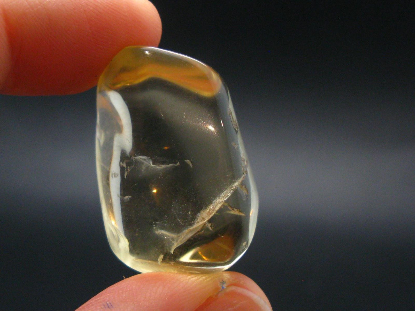 Bytownite Golden Labradorite Tumbled Stone From Mexico - 1.1" - 64.05 Carats